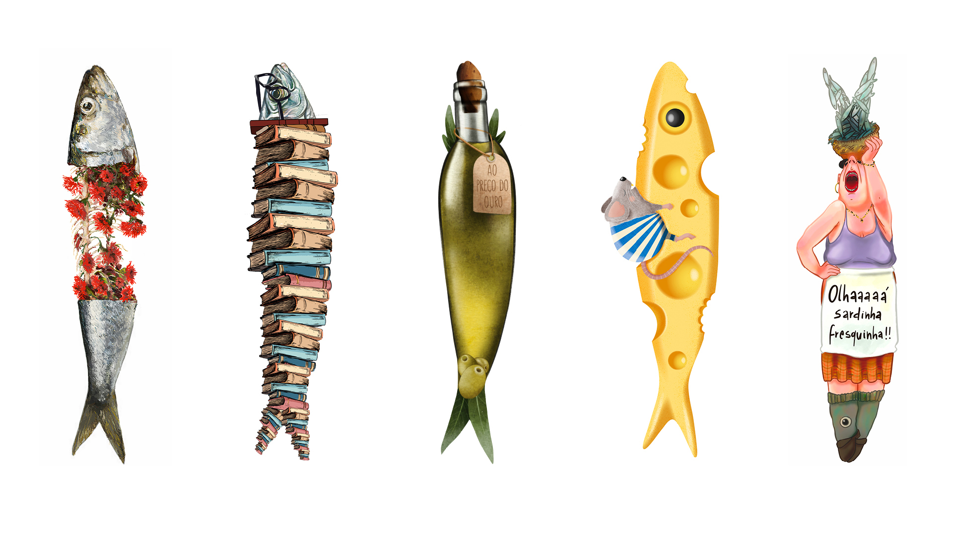 illustration with the 4 winning sardines