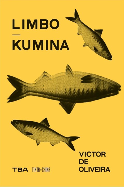 Yellow cover with three dark fish and the title Limbo/Kumina