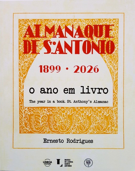 Capa com moldura dourada e título em vermelho 