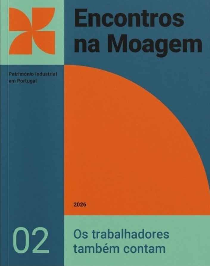 Cover with geometric shapes in blue, orange, and green. At the top, the title in black letters.